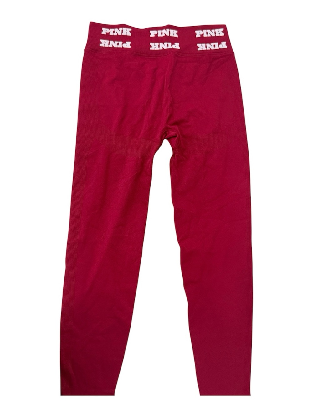PINK Victoria's Secret Hot Pink Seamless Leggings with Branded Waistband